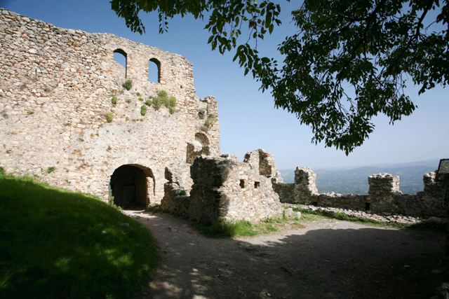 Mystras - Inner entrance gate to the castle